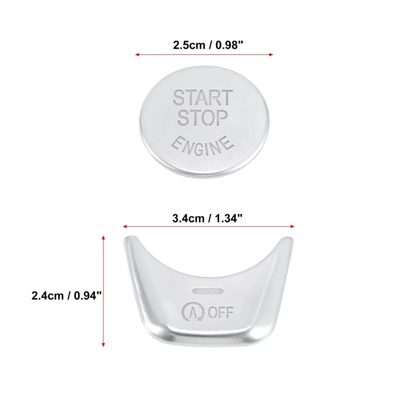 Engine Start Stop Switch Button Cover Set for BMW 5 Series 7 Series
