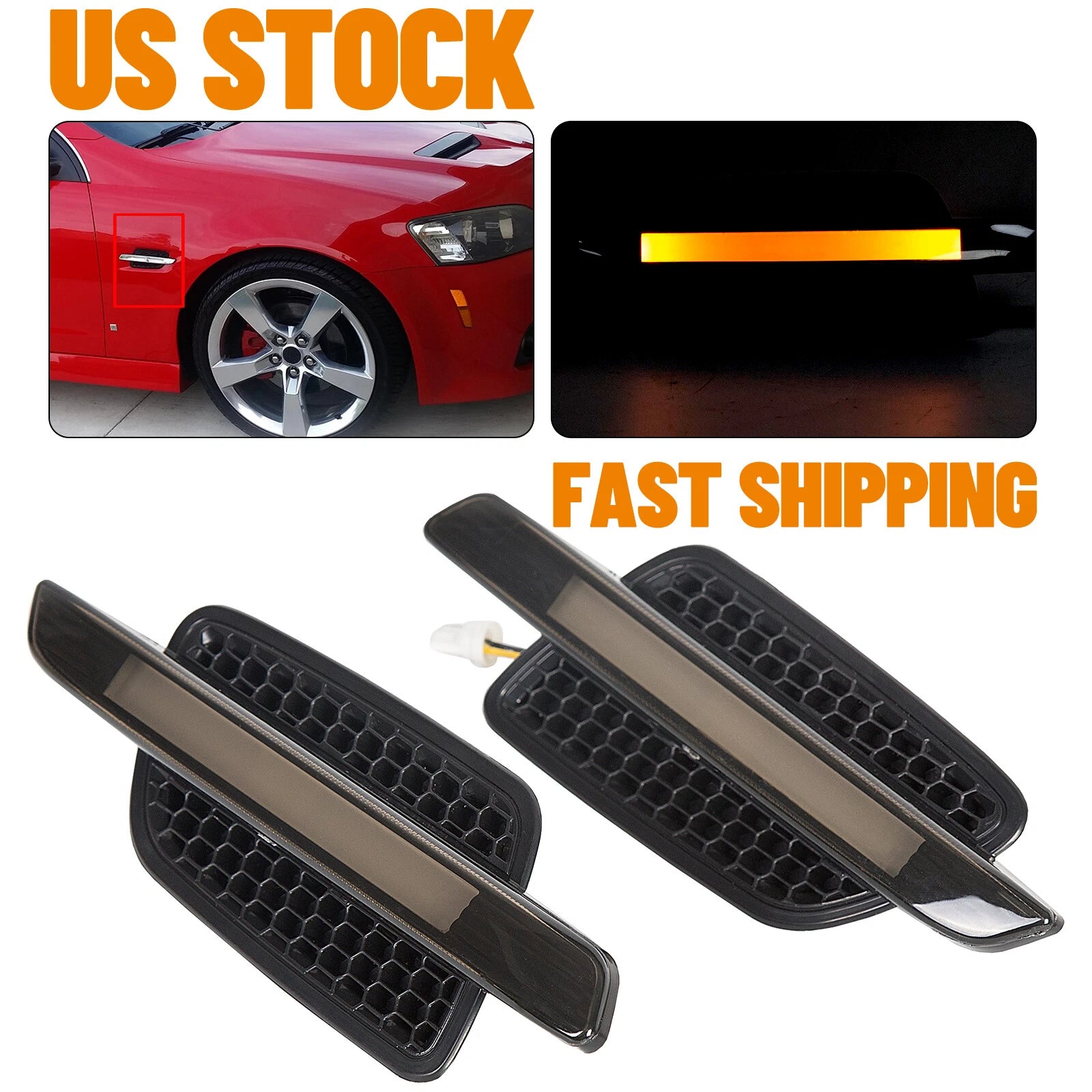 LED Front Fender Side Markers for Pontiac G8 (2008–2009)