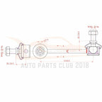14pcs Control Arms Tie Rods Sway Bars for Acura TSX (2004–2008)