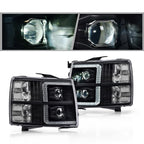 LED Projector Headlights for Chevy Silverado 1500/2500/3500 (2007–2013)