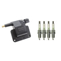 Set of 4 Hitachi Ignition Coils & NGK Spark Plugs for Dakota TJ Wrangler (1997–2006)
