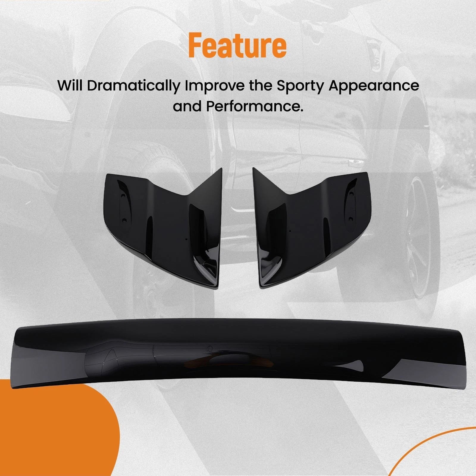 Black Rear Trunk Wing Spoiler for Mitsubishi Lancer EVO (2002–2007)