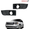 Fog Light Trim Cover Set for Ford Flex (2009–2012) Black Factory