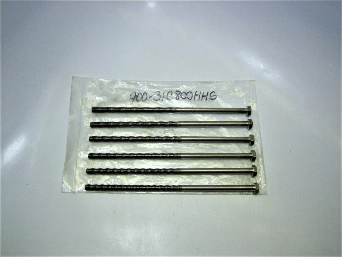 Set of 6 Hex Head Bolts for Hardin Marine 900-31C800HHS (5/16"-18 x 8")