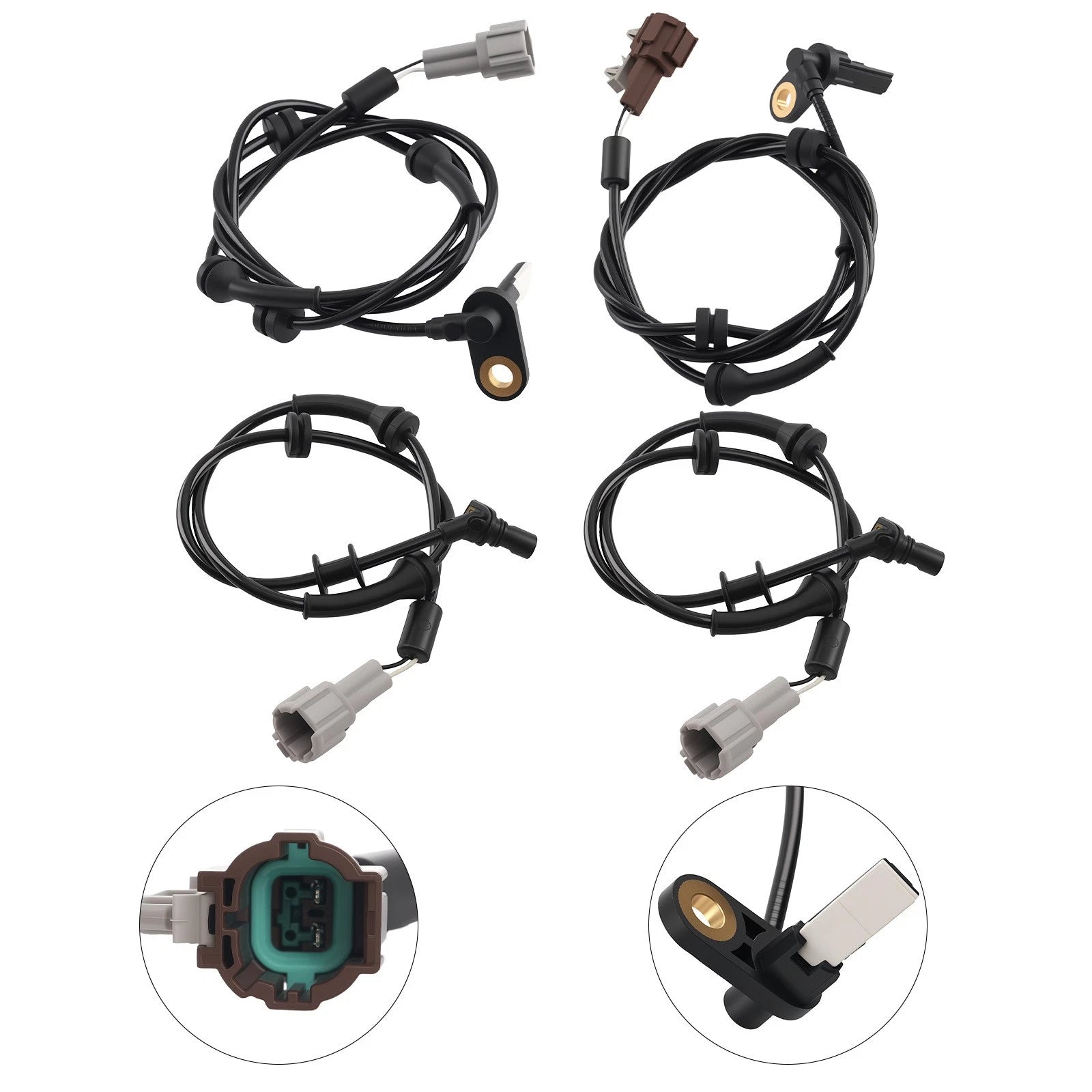 Set of 4 ABS Speed Sensors for Nissan Titan (2004–2007)