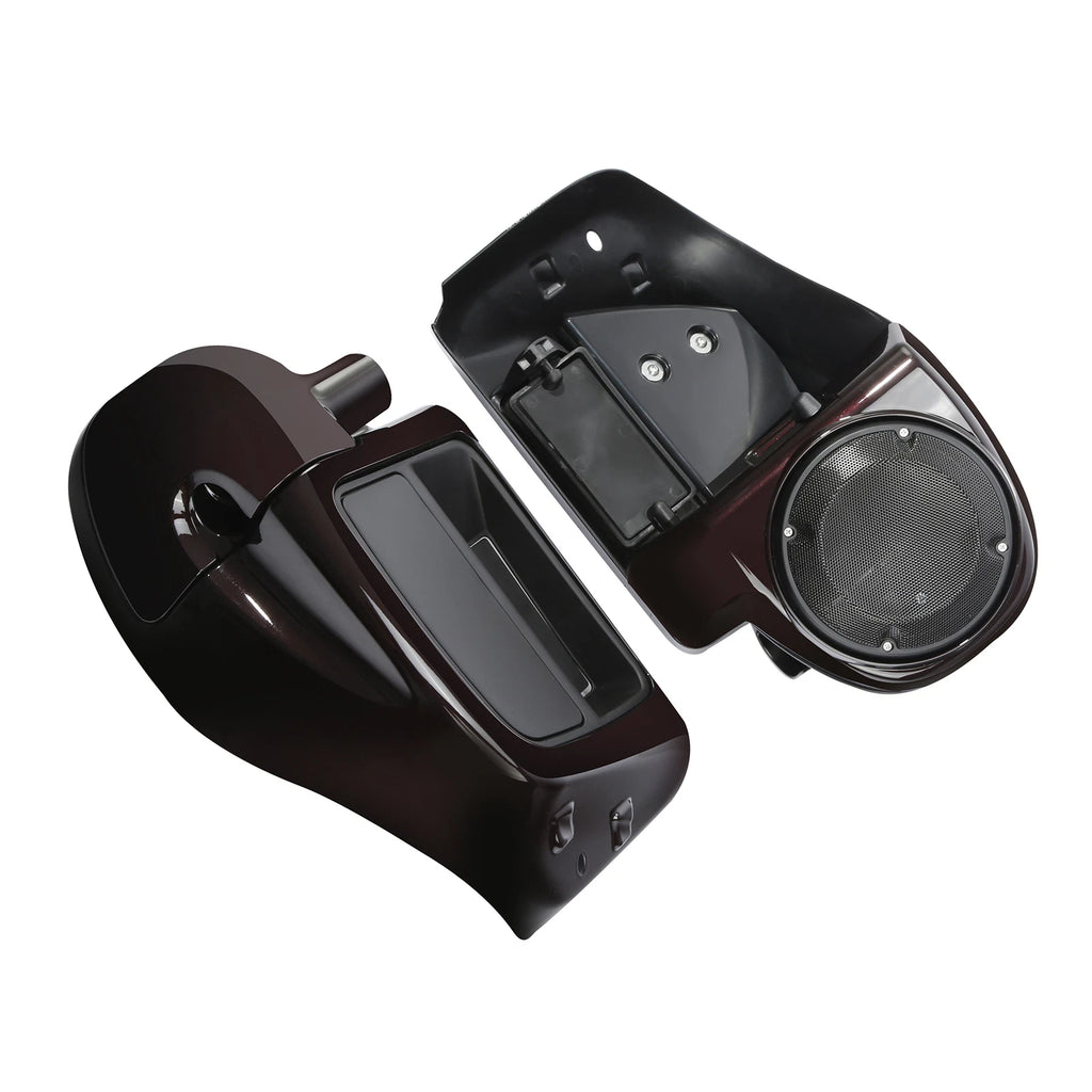 Lower Vented Leg Fairings for Harley CVO Street Glide (2014–2024) Black