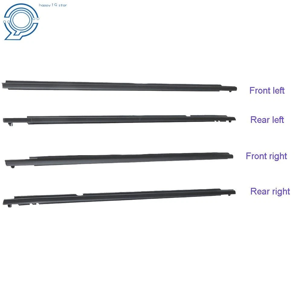 Set of 4 Door Weatherstrip Window Moulding Trim for Toyota Corolla (2011)