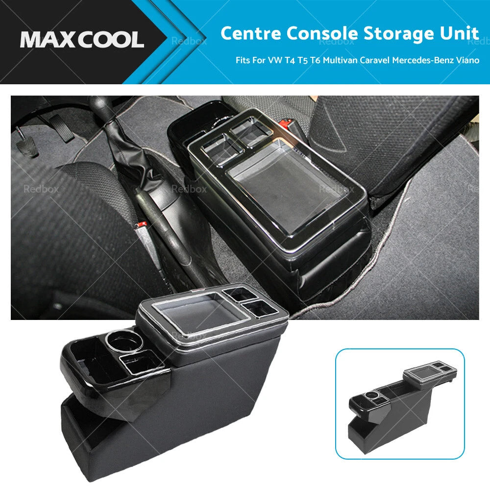 Centre Console Storage Unit for VW T4 T5 T6 Multivan Caravel (1990–2019)