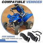 2 x Air Box Intake Tube w/Elbow PIPE for Yamaha Raptor YFM 660R (2001–2005)