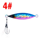 100g Compact Slow Pitch Metal Jig Lure for Saltwater Fishing (Shore/Boat)