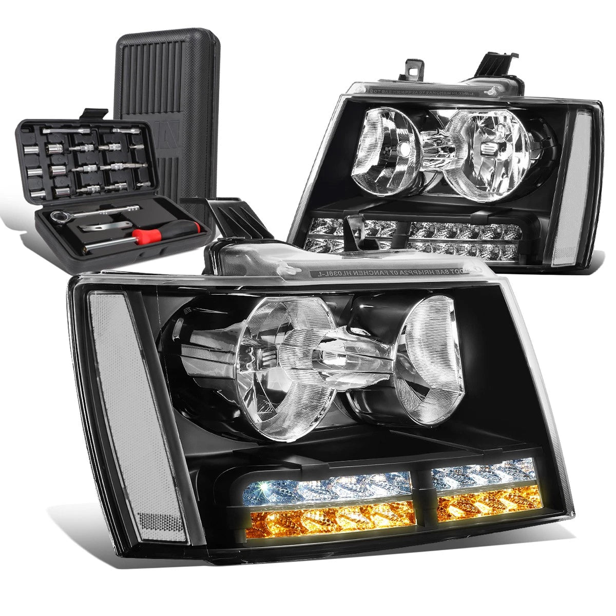 LED DRL Tube Headlights for Tahoe Suburban (2007–2014)