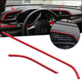 Red AC Outlet Center Panel Frame Trim for Honda Civic (2016–2021)