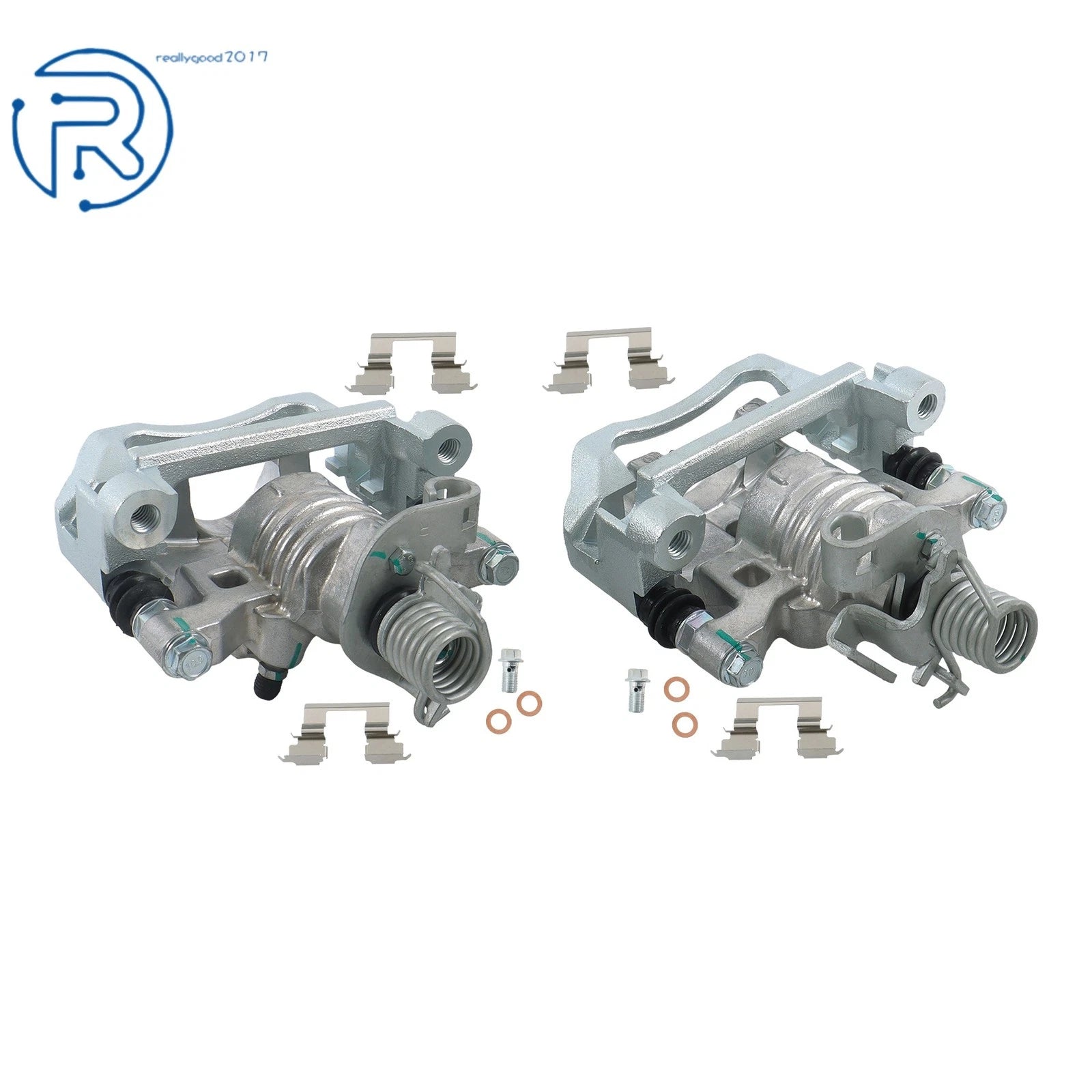 Rear LH & RH Brake Caliper w/Bracket for Buick LaCrosse, Chevy Impala, Grand Prix