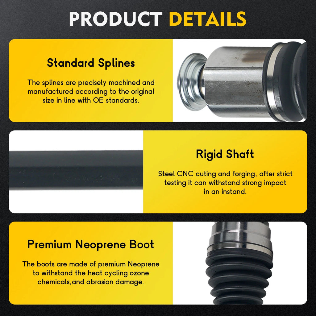 CV Axle Shaft Assembly for Acura MDX ZDX (2010–2013) Front Left Right