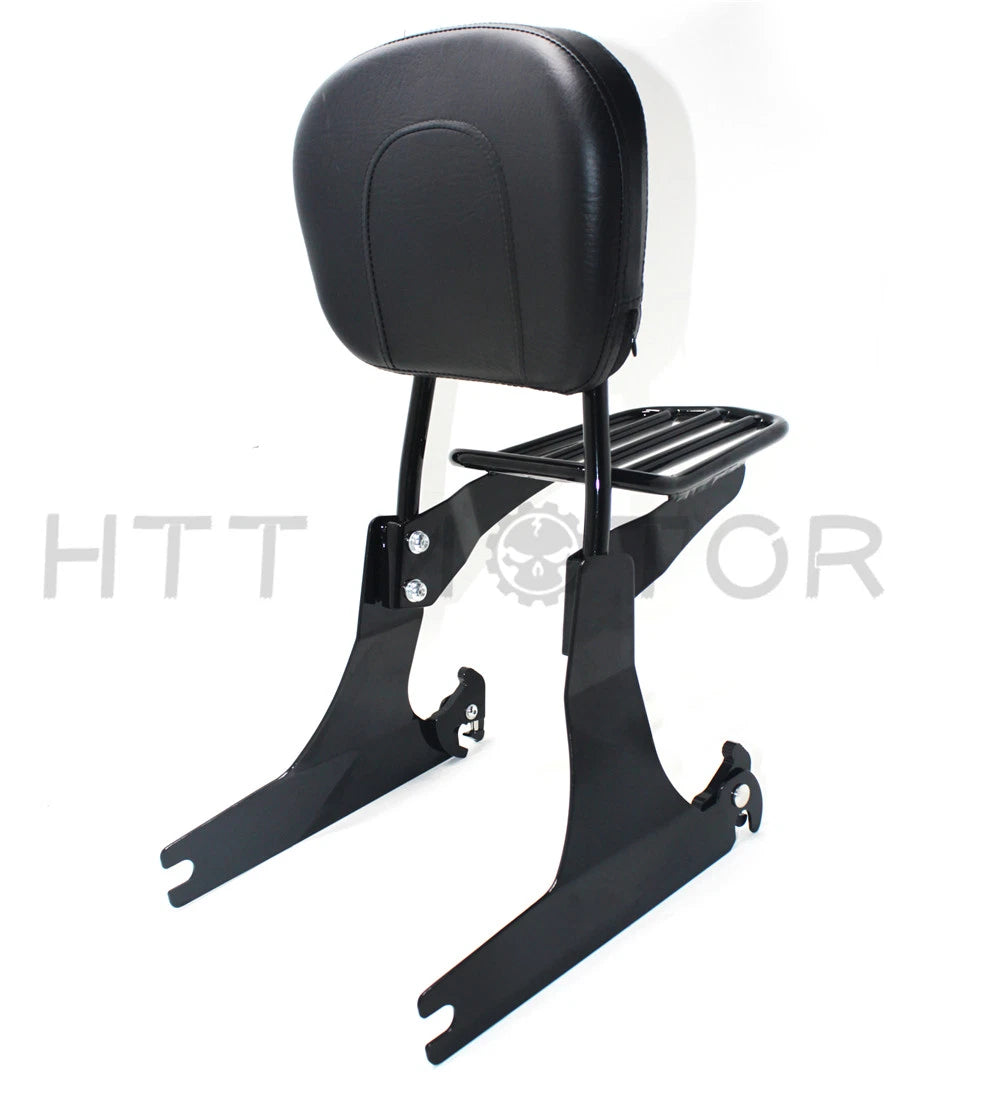 Detachable sissy bar backrest luggage rack for Harley FXDWG Dyna Wide Glide (2005–2019)