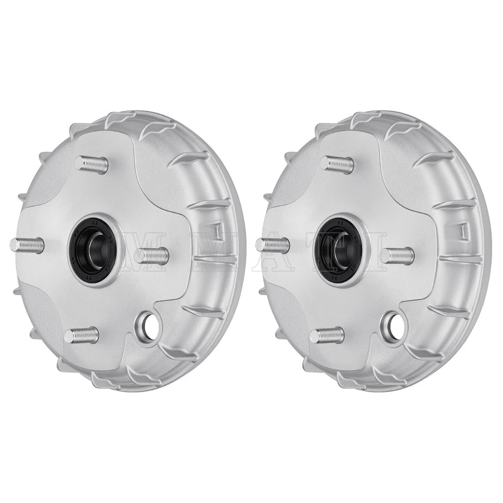 Set of 2 Front Brake Drums for Honda Rancher 350 TRX350TM TRX350TE (2000–2006)