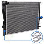 Radiator for BMW 135i 325Ci 325i 325xi (2006–2013) w/ Hose Clamps Kit