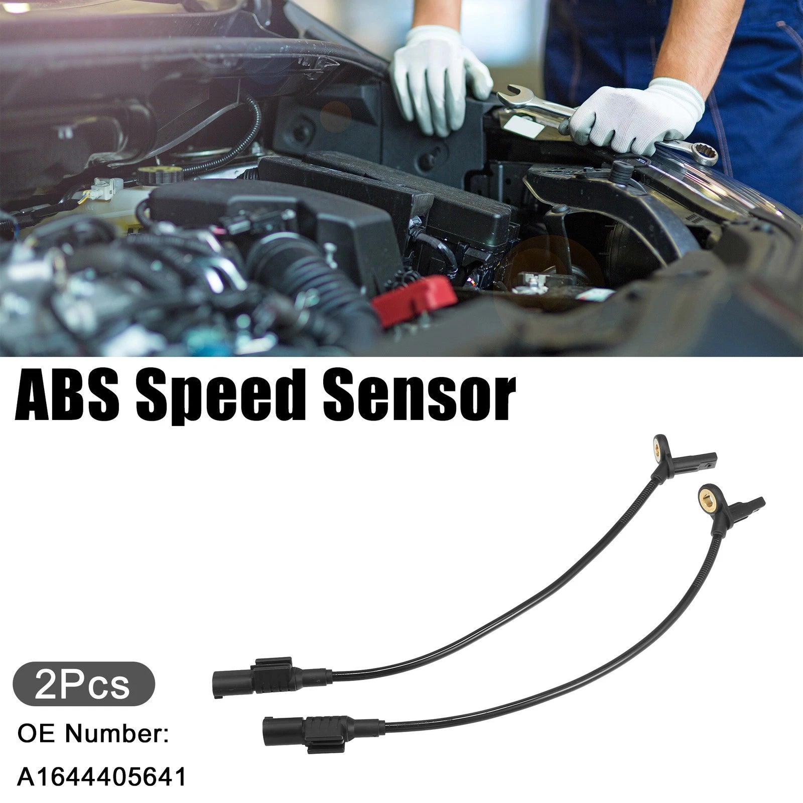 2pcs Rear ABS Sensor for Mercedes-Benz ML350 (2006–2010) No.A1644405641
