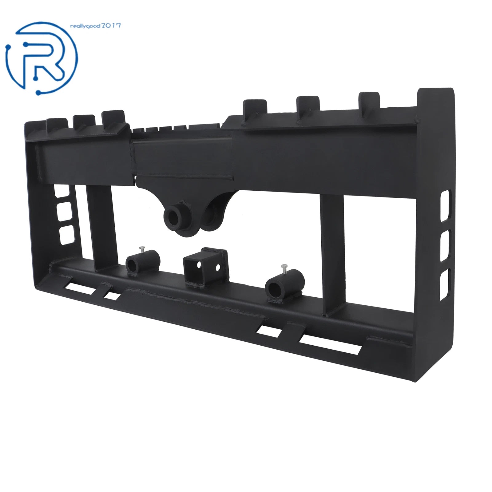 Pallet Fork Frame with Receiver Hitch for Skid Steer (2500LBS)