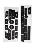 Vinyl Decal Stickers AC and Radio Buttons for BMW 7 Series (2008–2015)