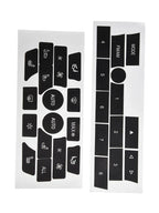 Vinyl Decal Stickers AC and Radio Buttons for BMW 7 Series (2008–2015)