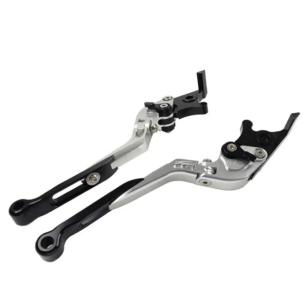CNC Silver Extendable Brake Clutch Levers for Honda CBR650R CB650F (14-23)