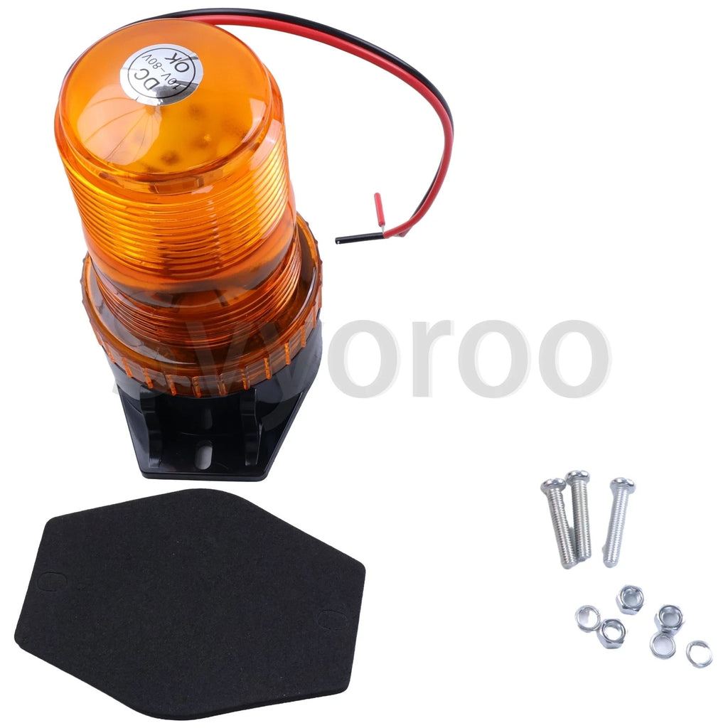 LED Strobe Amber Lamp for JLG Genie Bobcat Forklift (10-80V) 2920146 43341-401