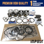 Overhaul Rebuild Kit for Yanmar 4TNE86 (Head Gasket, Piston Ring, Bearing)