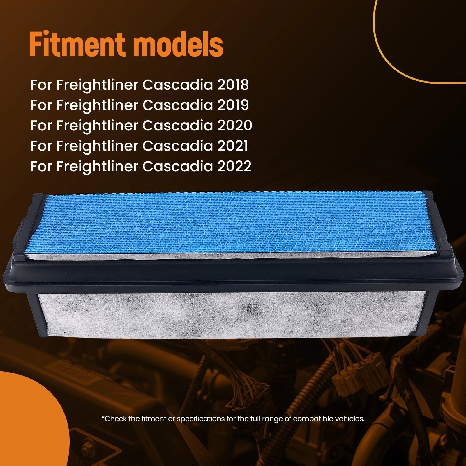 2X Air Filter Assembly for Freightliner Cascadia (2018-2022)