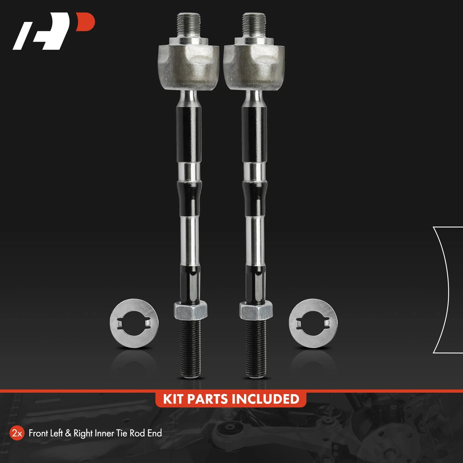 2X Front Inner Tie Rod End for Nissan Rogue (2014–2020) Rogue Sport