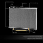 Aluminum Core Cooling Radiator for Honda Passport Rodeo Vehicross (1993–2001) DPI 1571