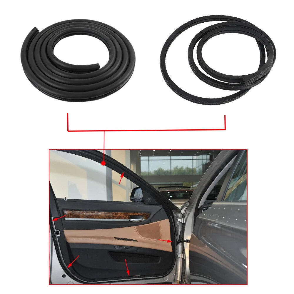Set of 2 Rubber Door Weatherstrip Seals for Chevy GMC Tahoe Suburban Yukon