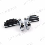 HTTMT Highway Flame Foot Peg P Clamps 1.5" for Harley Sportster 883/1340/XL1200