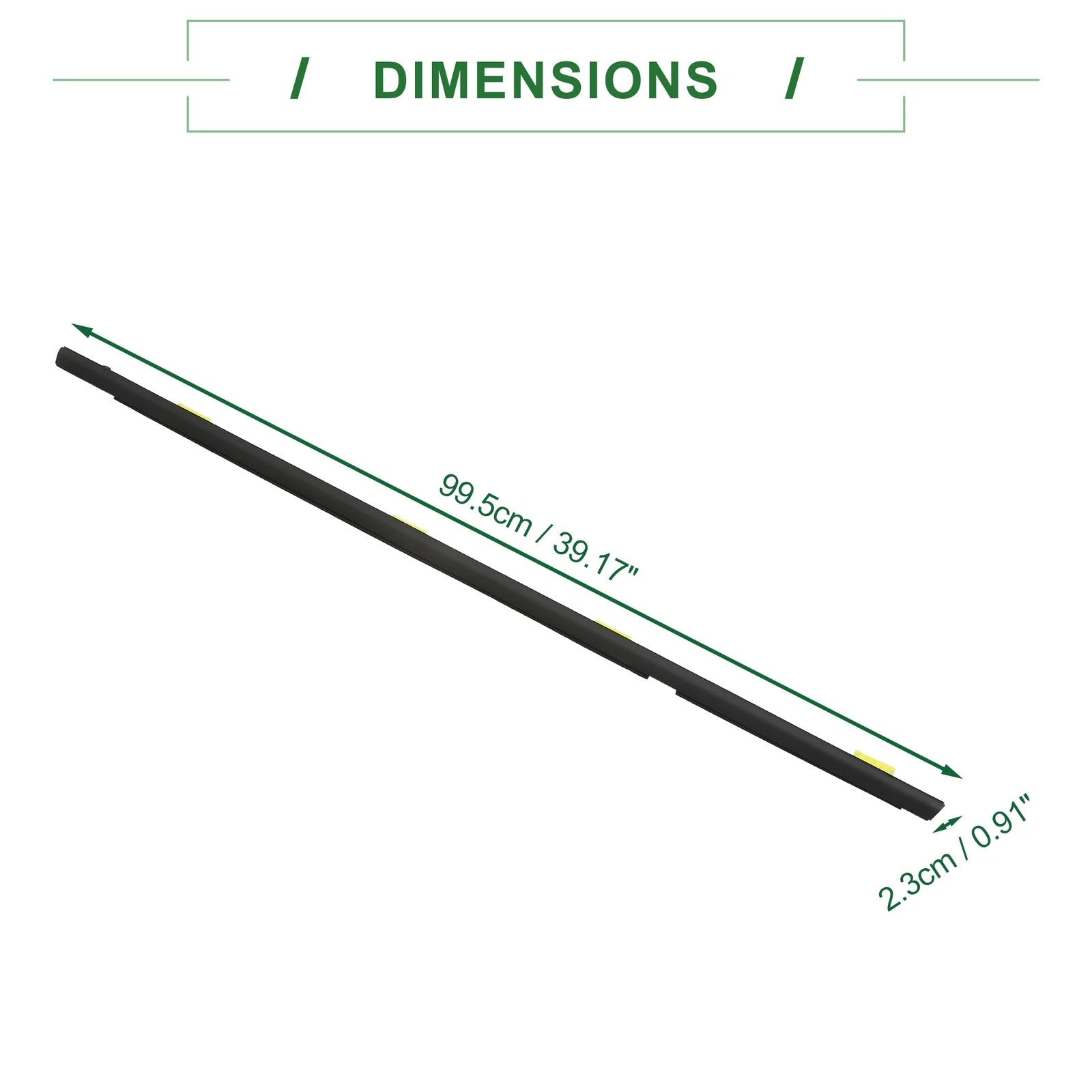 1pc Rear Right Window Seal No. 72950S5A003 for Honda Civic (2001–2005)