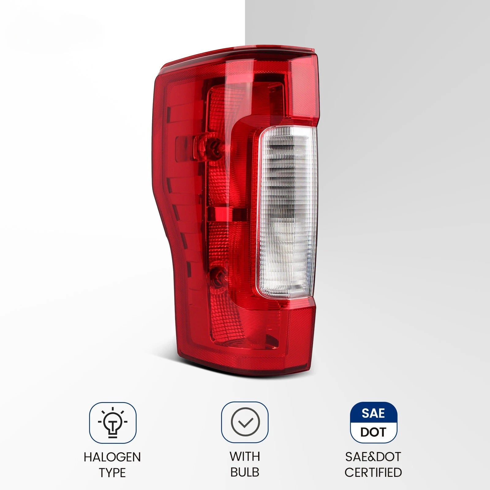 Halogen Tail Lights Pair for Ford F-250 Super Duty (2017–2019) W/O BSD