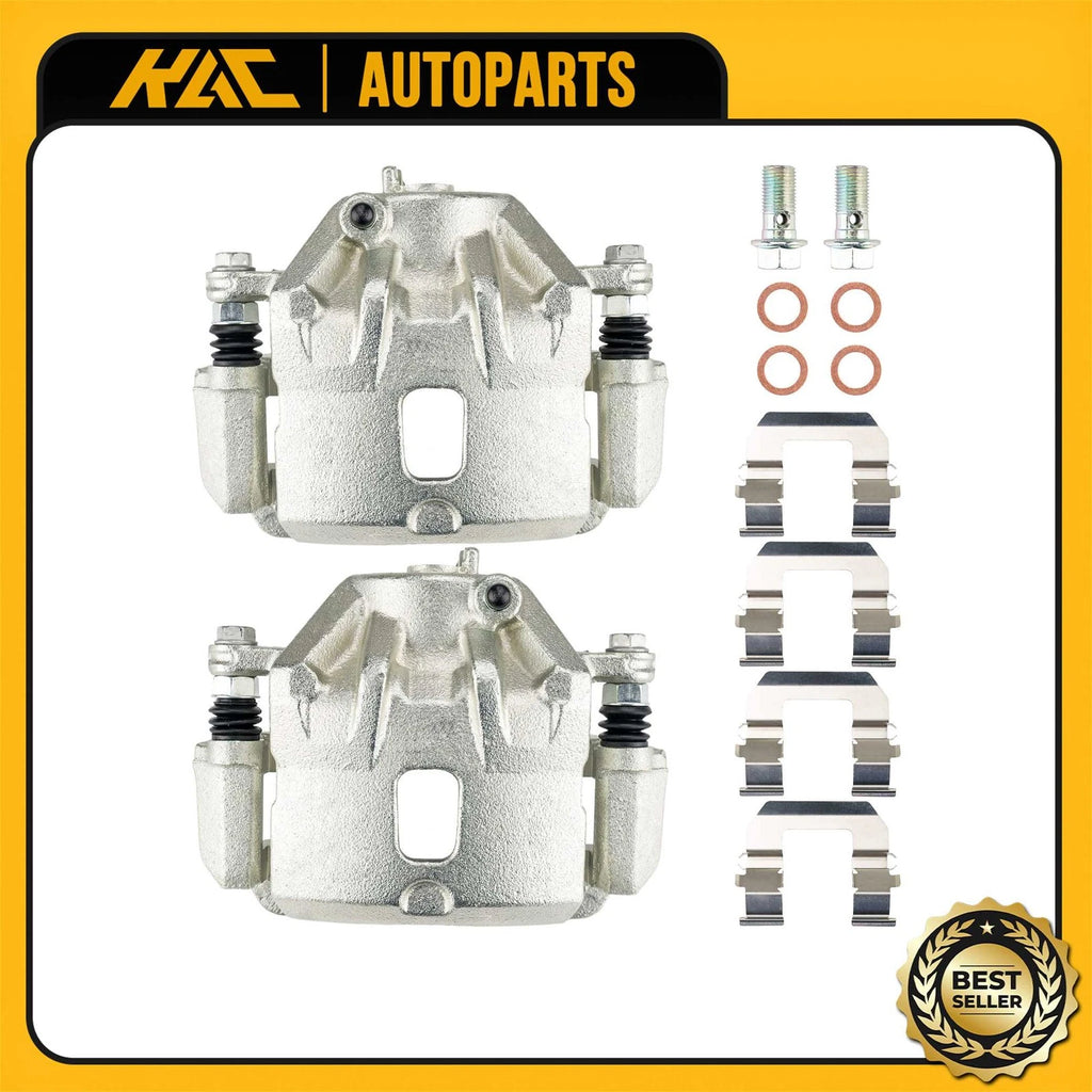 2x Front LH RH Brake Caliper w/Bracket for Hyundai Tucson (2005–2009)