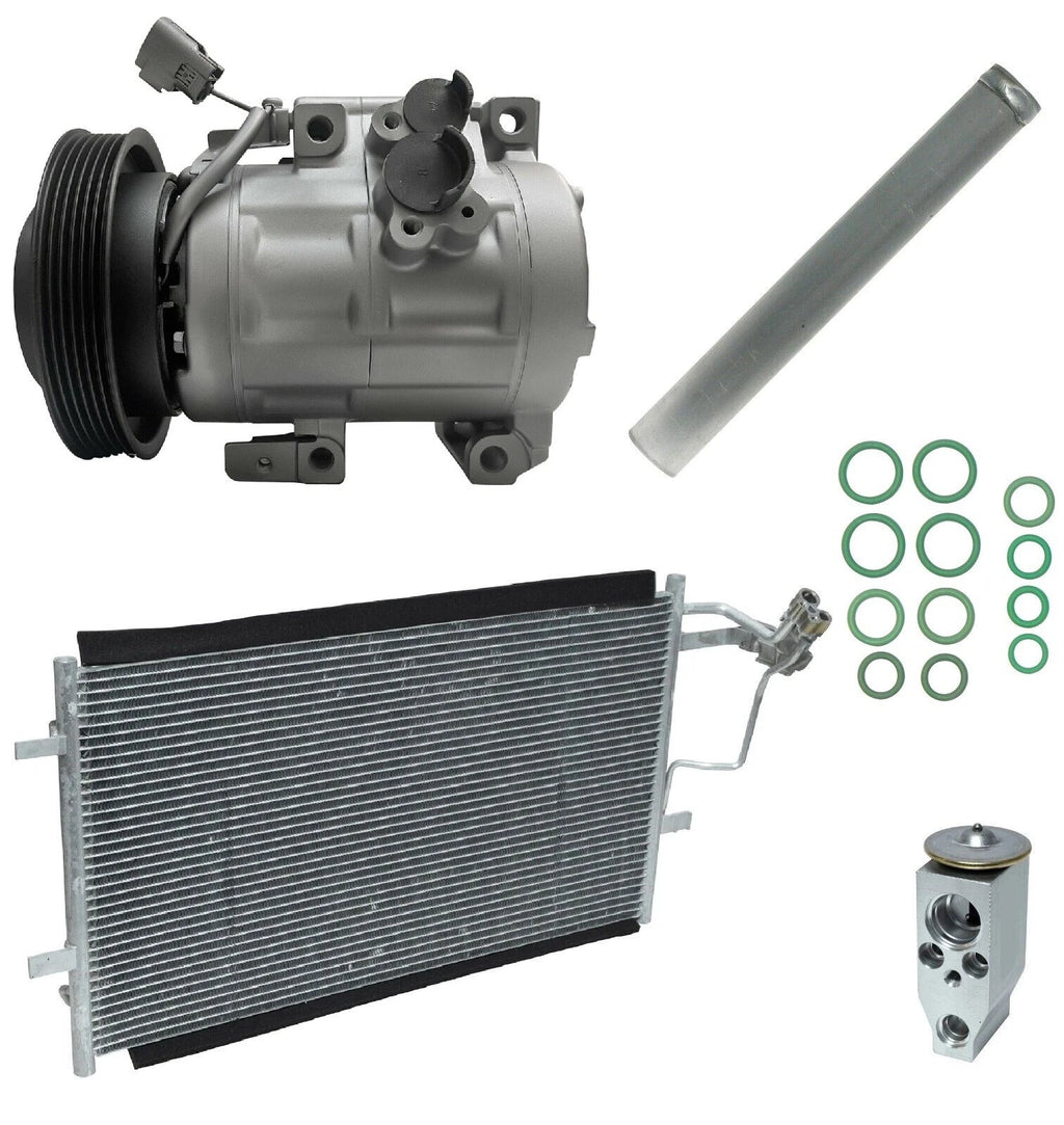 AC Compressor Kit With Condenser Fits Mazda 3 2.3L (2013–2018)