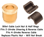 Reverse Cable Billet Lock Nut & Half Ring for SeaDoo RXP RXT GTX GTI 2002–2011