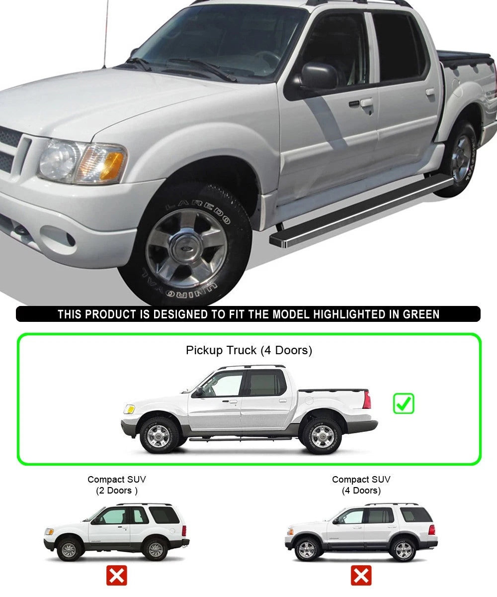 Running Boards for Ford Explorer Sport Trac (2001-2006)