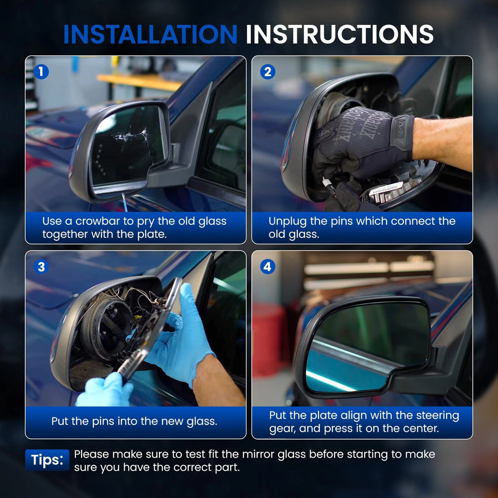 Heated Right Passenger Side Door Mirror Glass for Audi A5 (2010–2016) 8K0857536J