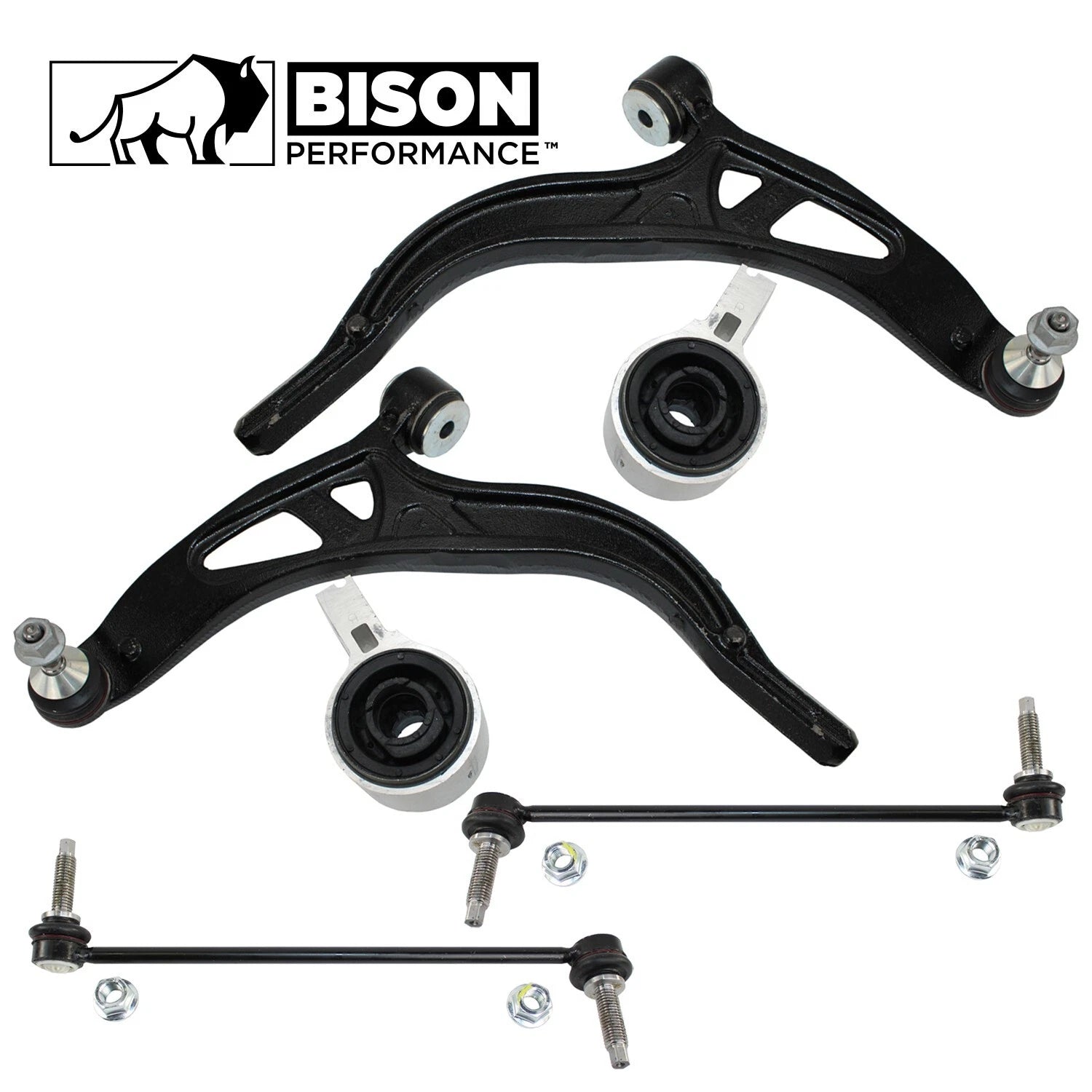Set of 4 Front Lower Control Arms Sway Bars for Ford