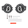 Set of 2 Gray Chrome Inside Inner Door Handles for Jeep Commander (2006–2010)