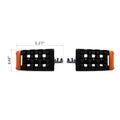 Black Aluminum Footpegs Footrest for Harley Touring Softail Sportster (2004–2023)