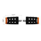Black Aluminum Footpegs Footrest for Harley Touring Softail Sportster (2004–2023)