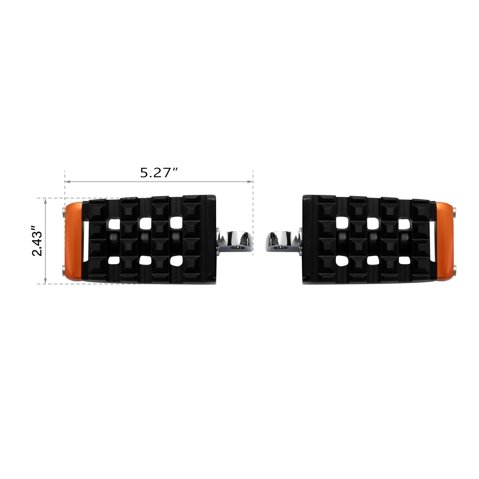 Black Aluminum Footpegs Footrest for Harley Touring Softail Sportster (2004–2023)