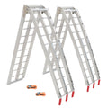 Set of 2 Aluminum Folding Loading Ramps for ATV UTV Truck Motorcycle Lawn Mower