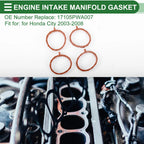 Engine Intake Manifold Gasket for Honda City (2003–2008) No. 17105PWA007