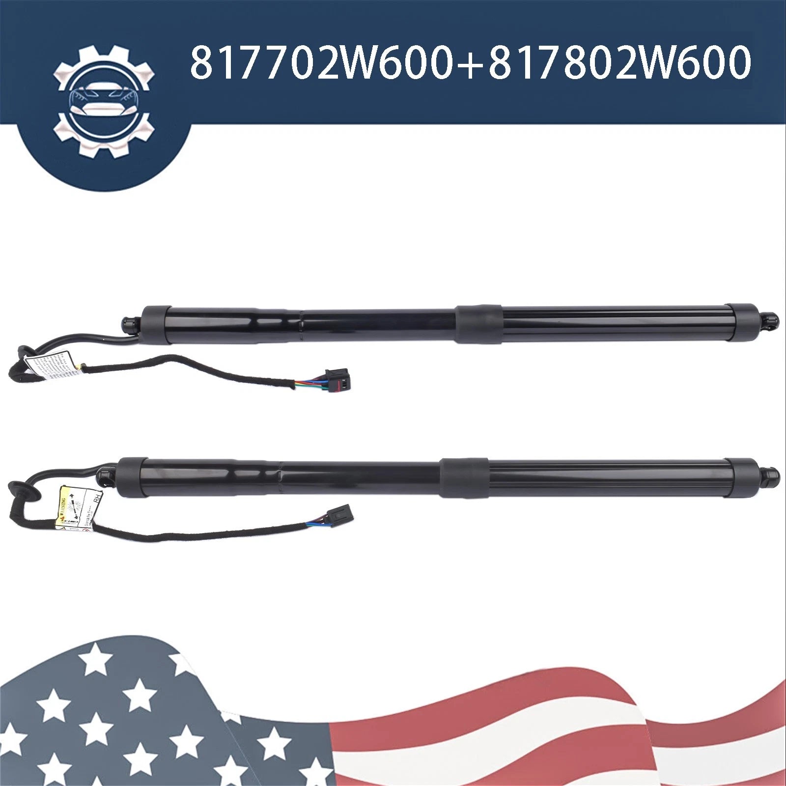 Pair Rear Tailgate Power Lift Supports for Hyundai Santa Fe Sport (2015–2018)