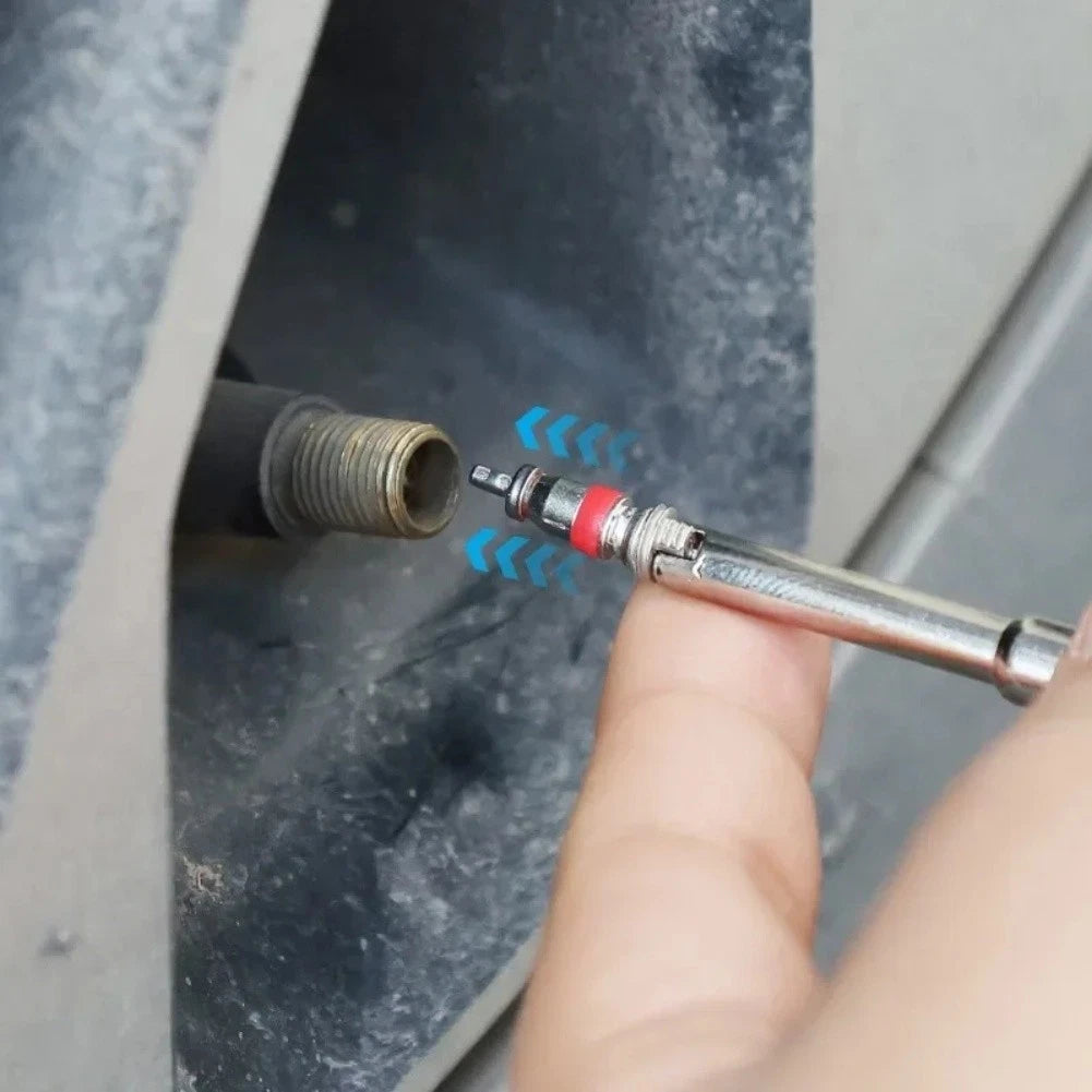 Slotted Valve Core Remover Tool for Vehicle Tire Stem Repair (2010–2023)