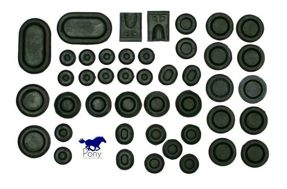 Rubber Body Plug and Grommet Kit for 1969–1970 Ford Mustang